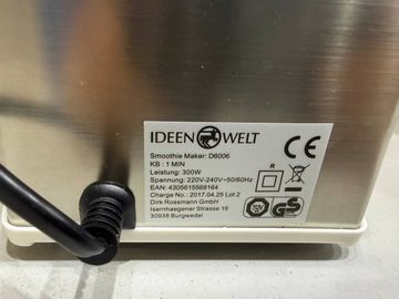 Б/в Блендер Ideen Welt 2-в-1 bl-05e dt 01-200909909