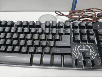 Б/у Клавиатура Real-El comfort 7090 backlit 01-200930440