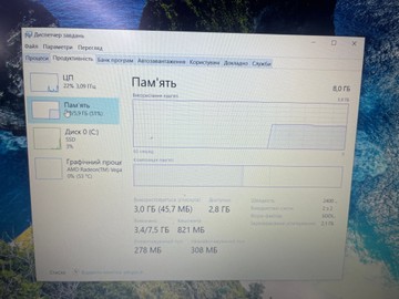 Б/в Ноутбук Lenovo 16/ryzen 5 3500u ddr4/8gb ddr4/hdd *відсутній/ssd 250 gb/*інтегрована 01-201011526