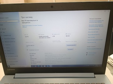 Б/в Ноутбук Lenovo 15/pentium 4415u ddr4/12gb ddr4/hdd *відсутній/ssd 500 gb/geforce 920mx 2gb 01-201072247