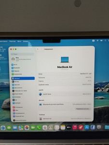 Б/в Ноутбук Apple macbook air 13.6" 2022 а2681/m2/ram16gb/ssd 1tb/liquid retina 13.6 01-201153981