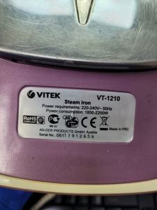 Б/у Утюг Vitek vt-1210 01-200794611