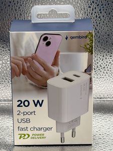 Б/у Сетевой адаптер Gembird 20 w ta-uc-pdqc20-w-01 01-200855665