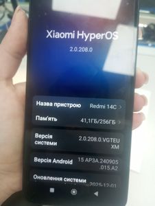 Б/в Мобільний телефон Xiaomi redmi 14c 8/256gb 01-200915143