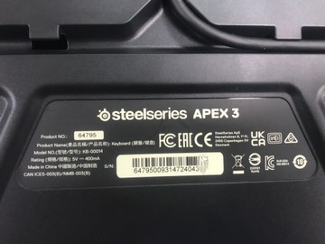 Б/в Клавіатура Steelseries apex 3 ua 01-200972696