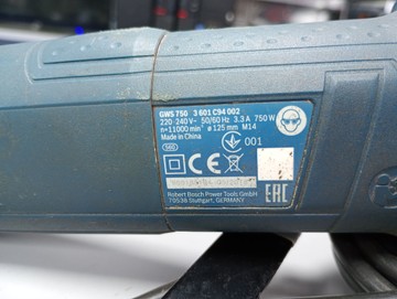 Б/в Кутова шліфмашина Bosch gws 750 01-201086356