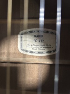 Б/в Класична гітара Yamaha fg-412 01-201167322