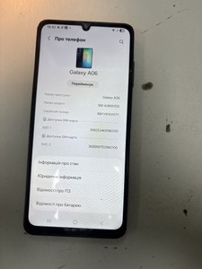 Б/в Мобільний телефон Samsung galaxy a06 4/64gb 01-201170081