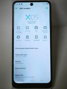Б/в Мобільний телефон Infinix hot 11s nfc 6/128gb 01-201173582