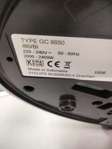 01-200611987: Philips gc8650