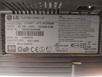 01-200789625: Lg l194w