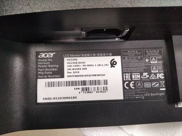 Б/у Монитор Acer vg220q 01-200801533