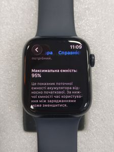 Б/в Смарт-годинник Apple watch series 9 gps 45mm aluminum case 01-200899952