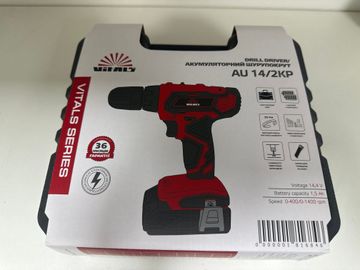Б/в Дриль-шурупокрут акумуляторний Vitals au 14/2kp 16-000275802