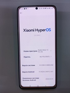 Б/у Мобільний телефон Xiaomi redmi note 13 pro 5g 8/256gb 01-200955925