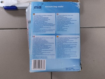 Б/в Вакууматор Mia fs8283 01-200984928