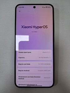 Б/в Мобільний телефон Xiaomi 15 12/256gb 01-200955772