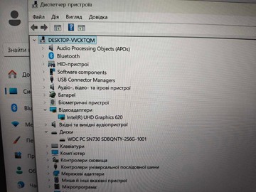 Б/в Ноутбук Lenovo 14/core i7 8565u ddr3/8gb ddr3/hdd *відсутній/ssd 256 gb/*інтегрована 01-201008506