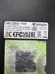 Б/в Зовнішній жорсткий диск Verbatim verbatim store 'n' go 4 tb 01-201062433