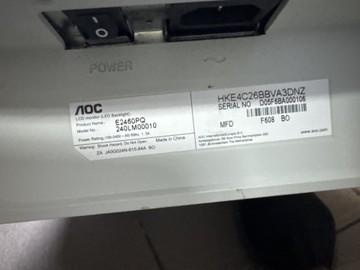 Б/у Монитор Aoc e2460shu 01-201096487