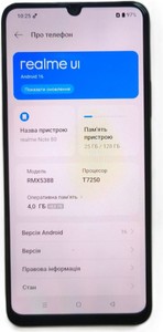 Б/в Мобільний телефон Realme note 80 4/128gb 01-201137925