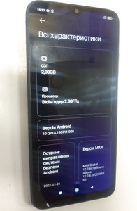 Б/в Мобільний телефон Xiaomi redmi 9c 2/32gb 01-201138123