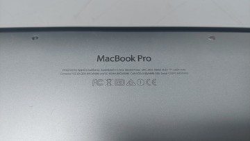 Б/в Ноутбук Apple macbook pro /a1502 /екр 13,3 /core i5 2.7ghz /ram8gb /ssd256gb /intel iris 1536mb 01-201146857