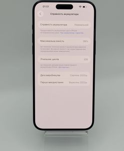 Б/в Мобільний телефон Apple iphone 15 pro max 256gb esim 01-200831132