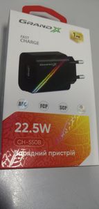 Б/в Зарядний блок Grand-X ch-550b quickcharge qс3.0 usb 01-200845780