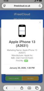 Б/в Мобільний телефон Apple iphone 13 128gb 01-200871193