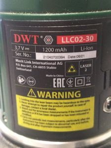 Б/в Лазерний нівелір Dwt llc02-30 01-200886970
