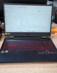 Acer 15/ryzen 5 7535hs ddr5/16gb ddr5/hdd *відсутній/ssd 512 gb/geforce rtx3050 4gb