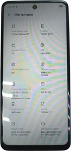 Б/в Мобільний телефон Tecno spark 20c bg7n 4/128gb 01-200899439