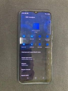 Б/у Мобільний телефон Tecno spark go 2022 kg5m 2/32gb 01-200927893