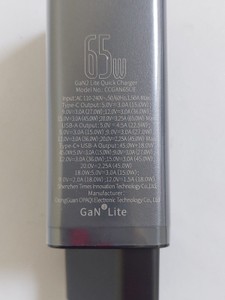 Б/в Мережевий зарядний пристрій Baseus gan2 lite quick charger c+u 65w 01-200941619