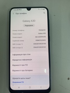 Б/в Мобільний телефон Samsung galaxy a30 2019 3/32gb 01-201002645