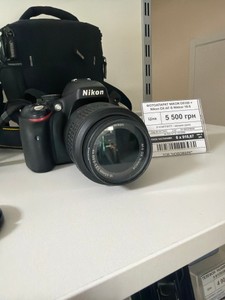 Б/в Фотоапарат Nikon d5100 + nikon dx af-s nikkor 18-55mm 1:3,5-5,6g vr 01-201018235