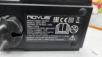 Б/в Обігрівач Rovus heat-mc4 01-201024146