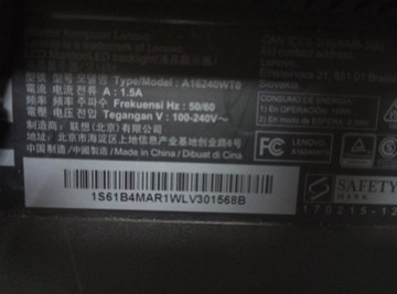 Б/у Монитор Lenovo thinkvision t24d-10 01-201078684
