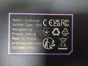 01-200771278: Proove gaming sideswap