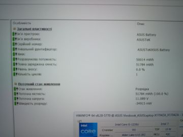 Б/в Ноутбук Asus vivobook 17 x1704za 01-200846913