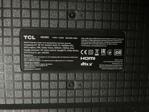 Б/в Телевізор Tcl 43c655 01-200847121