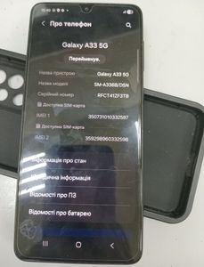 Б/у Мобильный телефон Samsung galaxy a33 5g 6/128gb 01-200854747