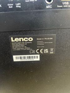 Б/в Акустика Lenco pa-051bk 01-200889964