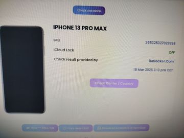 Б/в Мобільний телефон Apple iphone 13 pro max 256gb 01-200901968