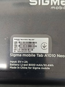 Б/в Планшет Sigma tab a1010 neo 64 01-200941173