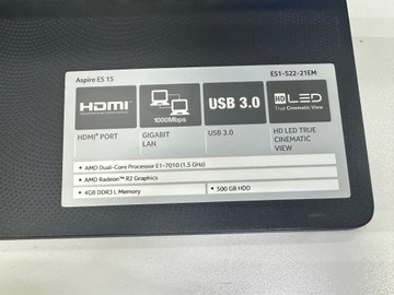 Б/у Ноутбук Acer 15/e1 7010 ddr3/4gb ddr4/hdd 500 gb/*інтегрована 01-200979483