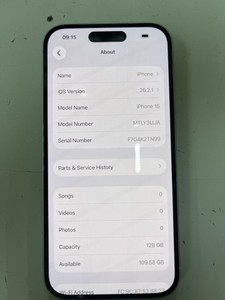 Б/в Мобільний телефон Apple iphone 15 128gb esim 01-201019297