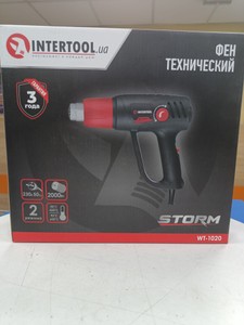 Б/в Фен будівельний Intertool storm wt-1020 01-201032125