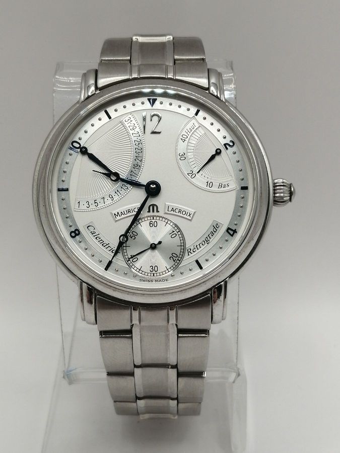 Часы Maurice Lacroix masterpiece retrograde calendrier 76840 01
